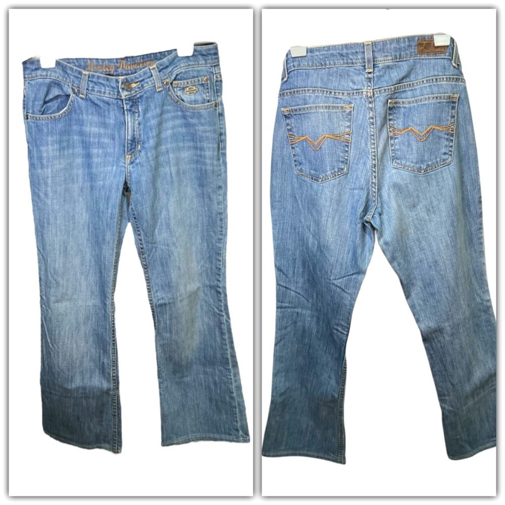 Harley-Davidson Woman’s Bootcut Denim Jeans Sz 34”